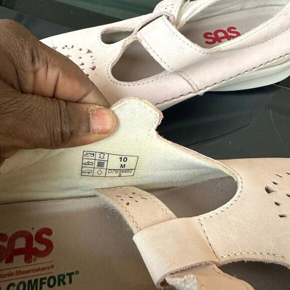 SAS Women's Willow‎ EZ Strap Walking Shoe Slip On Loafers Size 10 Pink - Picture 7 of 11